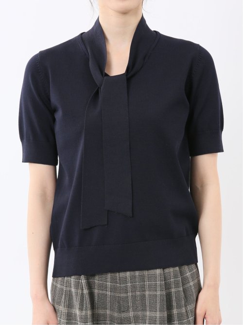 ハンドウォッシャブル 2WAY 半袖ニットプルオーバー