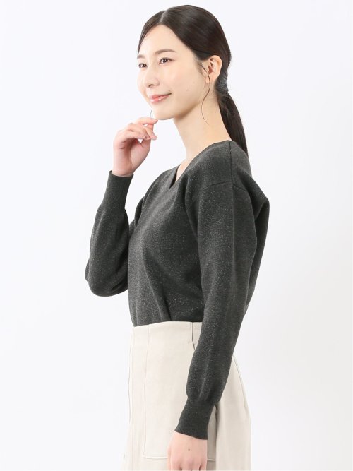 ハンドウォッシャブル ミラノ Vネック ニットプルオーバー