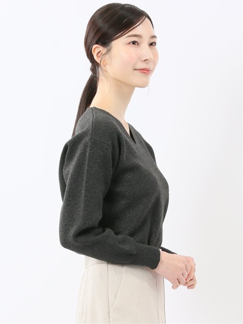 ハンドウォッシャブル ミラノ Vネック ニットプルオーバー