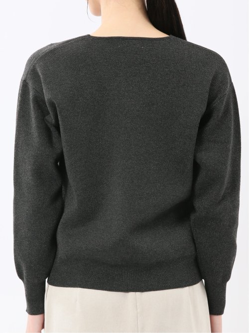 ハンドウォッシャブル ミラノ Vネック ニットプルオーバー