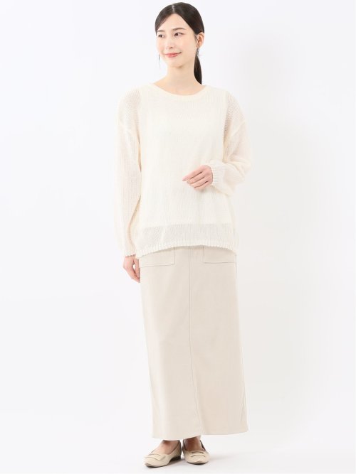 透かしニット&タンクトップ アンサンブル