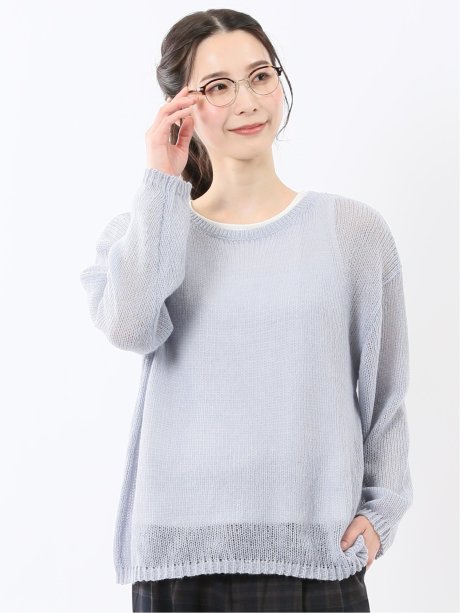 透かしニット&タンクトップ アンサンブル