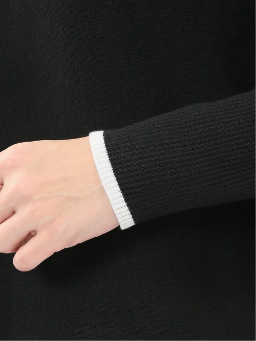 ハンドウォッシャブル ドルマン&リブハイネック ニットアンサンブル