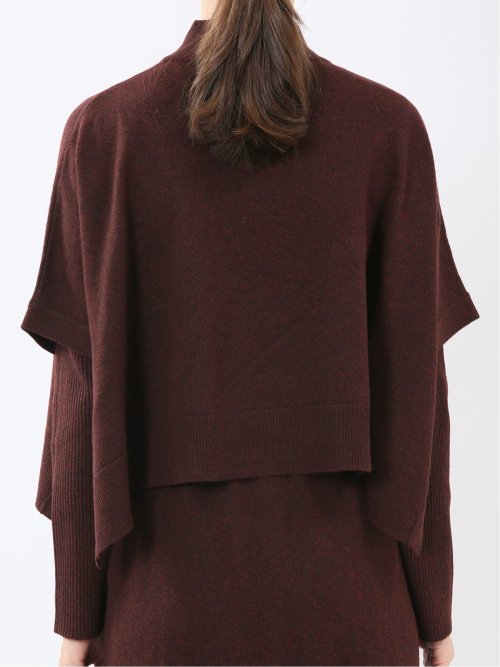 ハンドウォッシャブル ポンチョ&ワンピース ニットアンサンブル