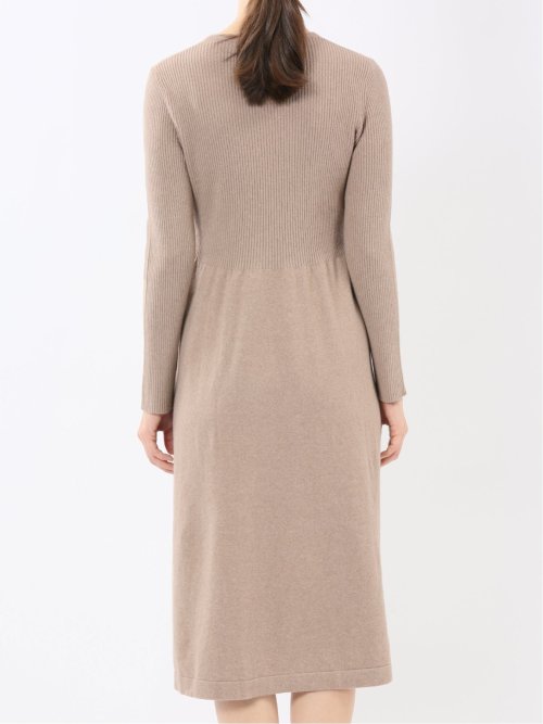 ハンドウォッシャブル ポンチョ&ワンピース ニットアンサンブル