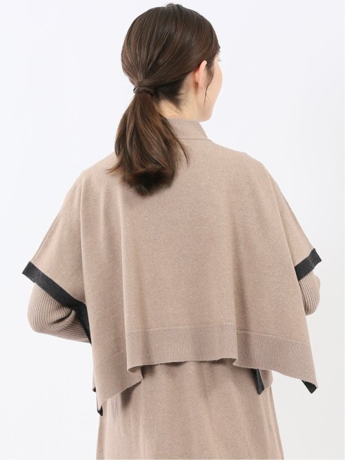 ハンドウォッシャブル ポンチョ&ワンピース ニットアンサンブル