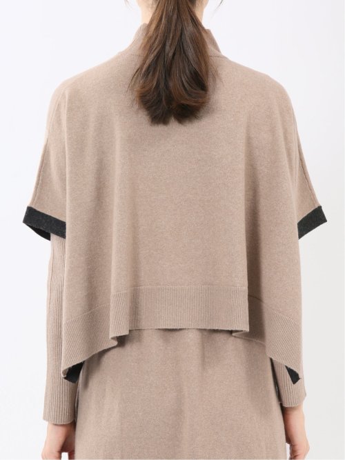 ハンドウォッシャブル ポンチョ&ワンピース ニットアンサンブル