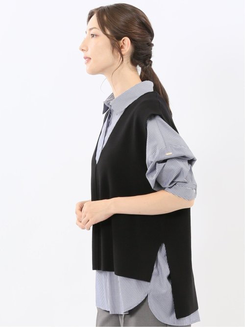 ハンドウォッシャブル ミラノ Vネック ニットベスト