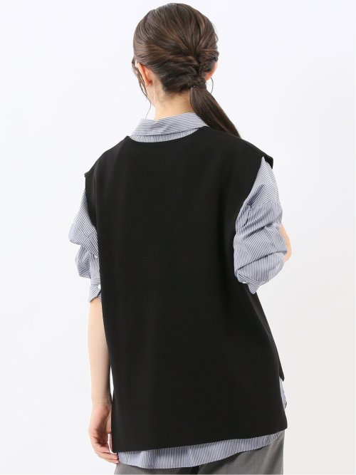 ハンドウォッシャブル ミラノ Vネック ニットベスト