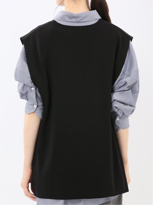 ハンドウォッシャブル ミラノ Vネック ニットベスト