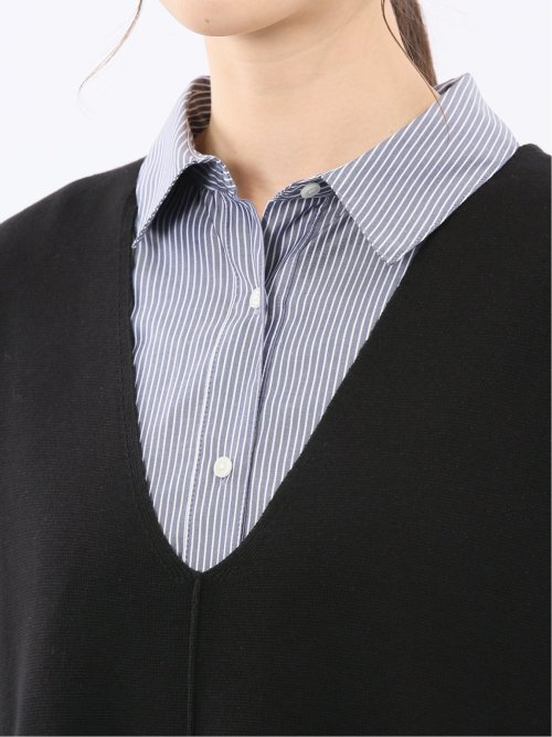 ハンドウォッシャブル ミラノ Vネック ニットベスト