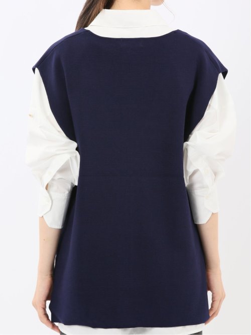 ハンドウォッシャブル ミラノ Vネック ニットベスト