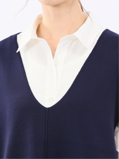 ハンドウォッシャブル ミラノ Vネック ニットベスト