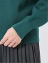 ニット プルオーバー レディース 長袖 ストレッチ ウォッシャブル 静電防止 アンチピリング ミラノ ラグラン セーター
