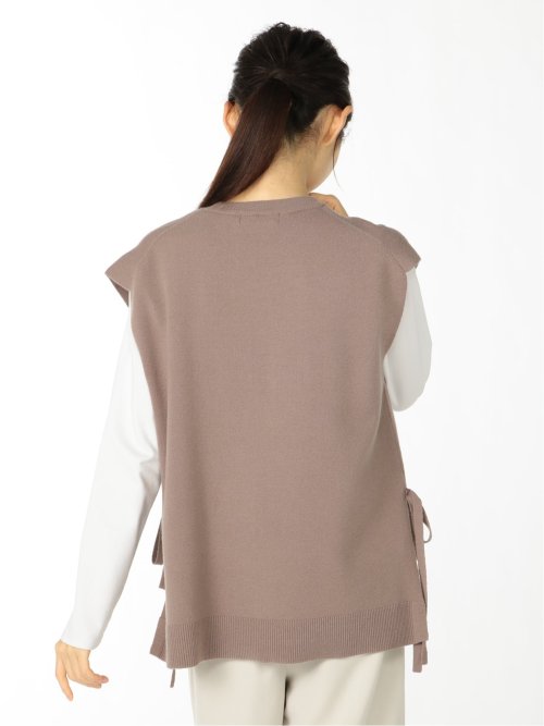 ショートプルオーバー&ベスト ニットアンサンブル