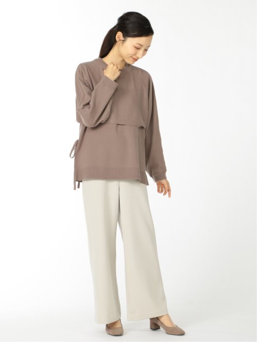 ショートプルオーバー&ベスト ニットアンサンブル