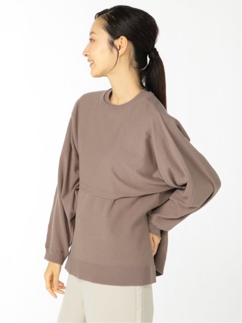 ショートプルオーバー&ベスト ニットアンサンブル