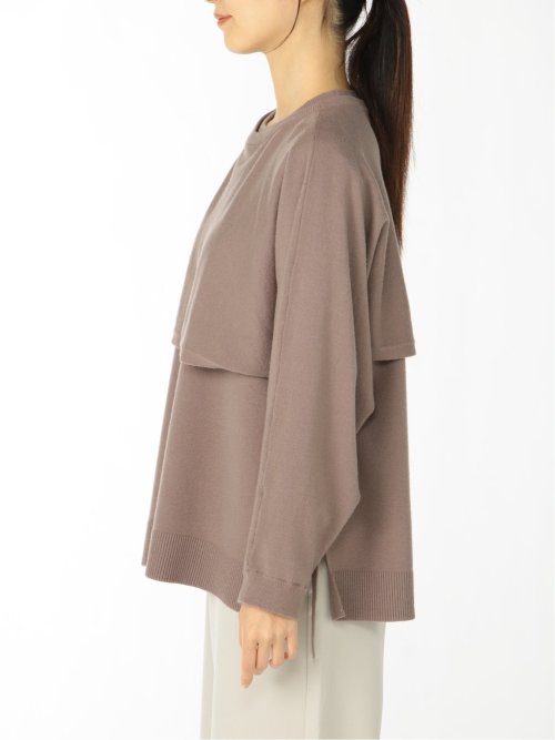 ショートプルオーバー&ベスト ニットアンサンブル