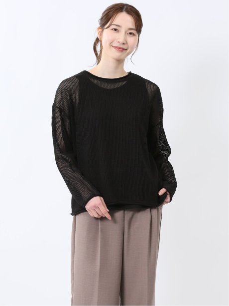 メッシュニット&タンクトップ アンサンブル