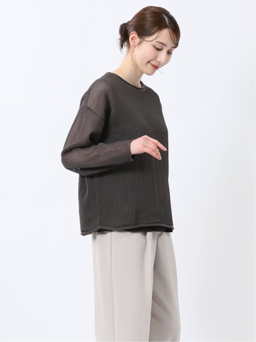 メッシュニット&タンクトップ アンサンブル