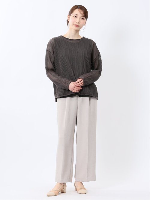 メッシュニット&タンクトップ アンサンブル