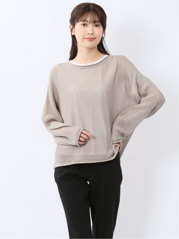 メッシュニット&タンクトップ アンサンブル