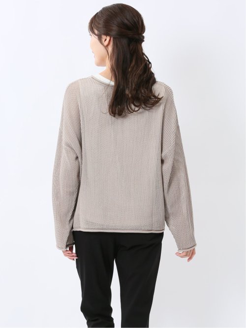 メッシュニット&タンクトップ アンサンブル