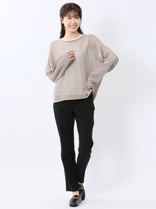 メッシュニット&タンクトップ アンサンブル