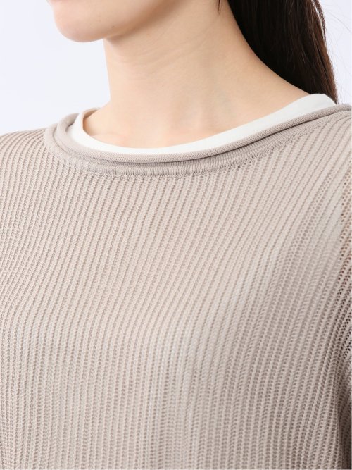 メッシュニット&タンクトップ アンサンブル