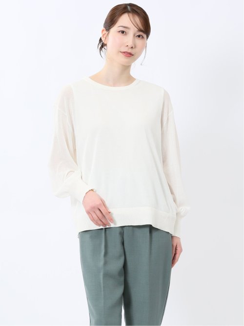 シアーニット&タンクトップ アンサンブル