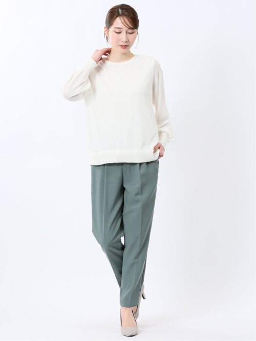 シアーニット&タンクトップ アンサンブル