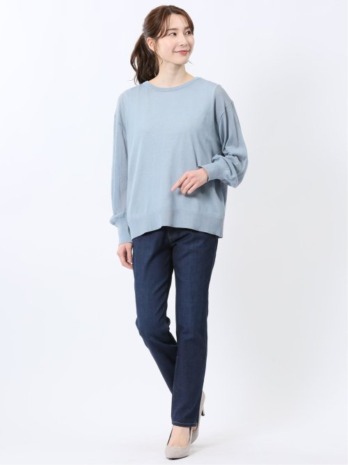 シアーニット&タンクトップ アンサンブル