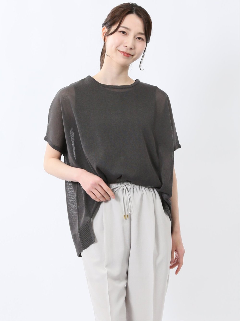 ゆるニット&タンクトップ アンサンブル
