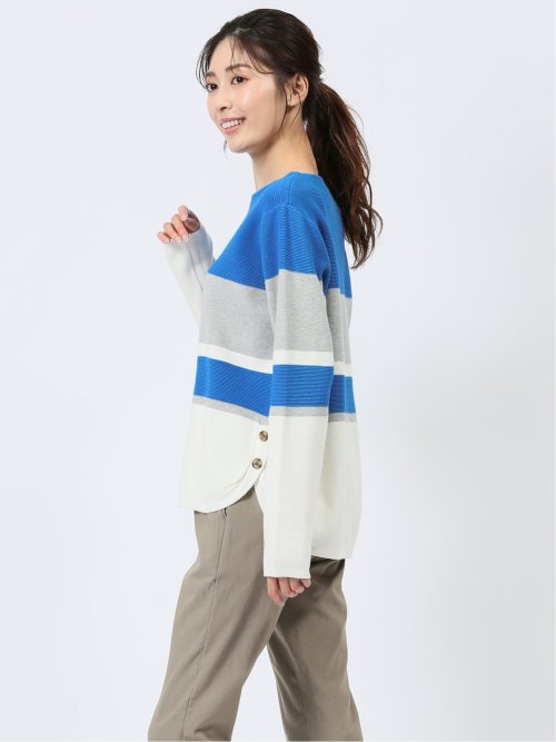 パネル切替 ゆるニットプルオーバー