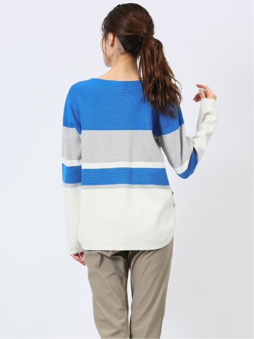 パネル切替 ゆるニットプルオーバー