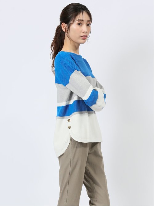 パネル切替 ゆるニットプルオーバー