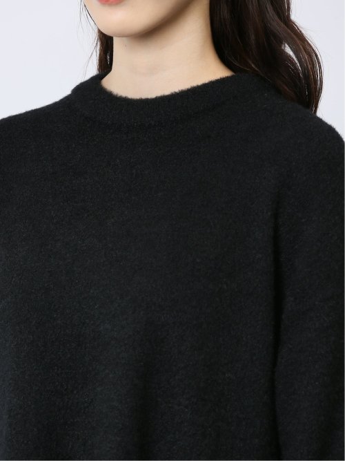 袖パフ フェザー ニットプルオーバー