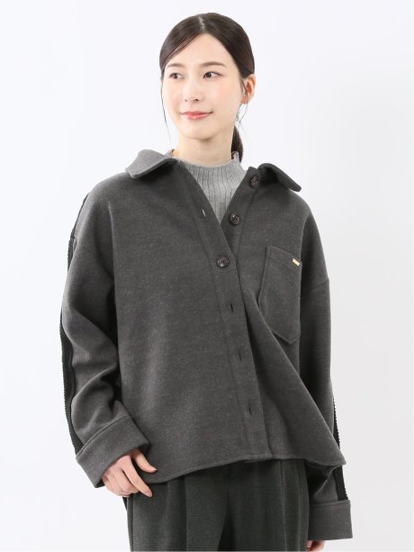 ウォッシャブル ハイブリッド ニットアウター