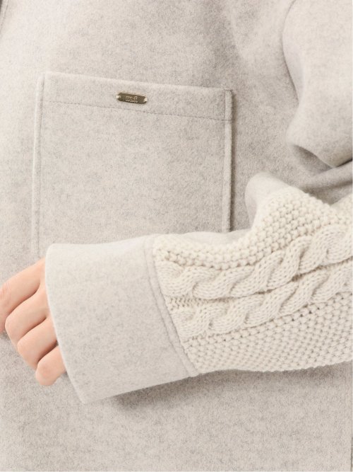 ウォッシャブル ハイブリッド ニットアウター