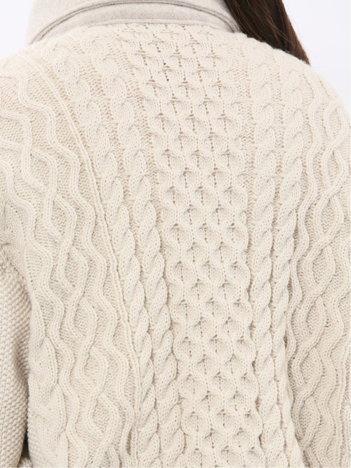 ウォッシャブル ハイブリッド ニットアウター