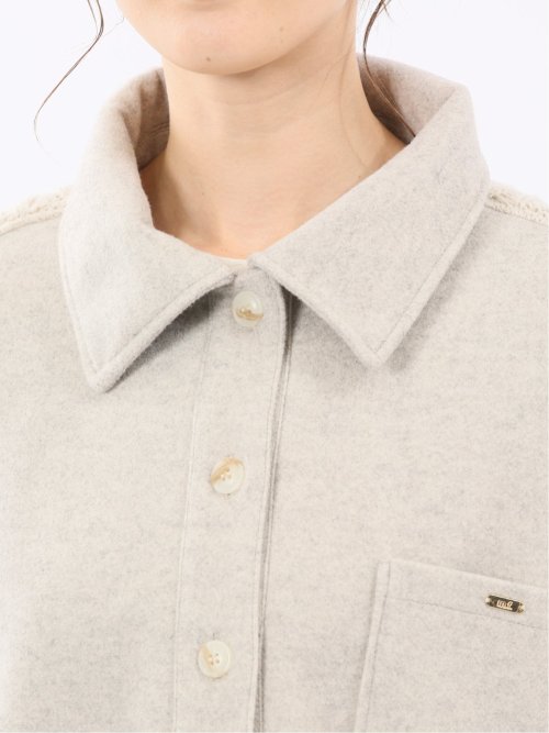 ウォッシャブル ハイブリッド ニットアウター