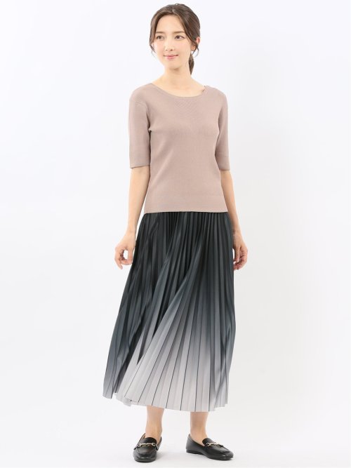 ハンドウォッシャブル 前後2WAY 半袖ニット