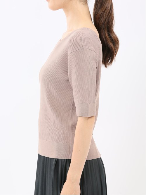 ハンドウォッシャブル 前後2WAY 半袖ニット