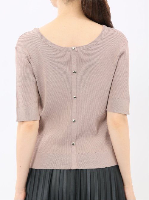 ハンドウォッシャブル 前後2WAY 半袖ニット