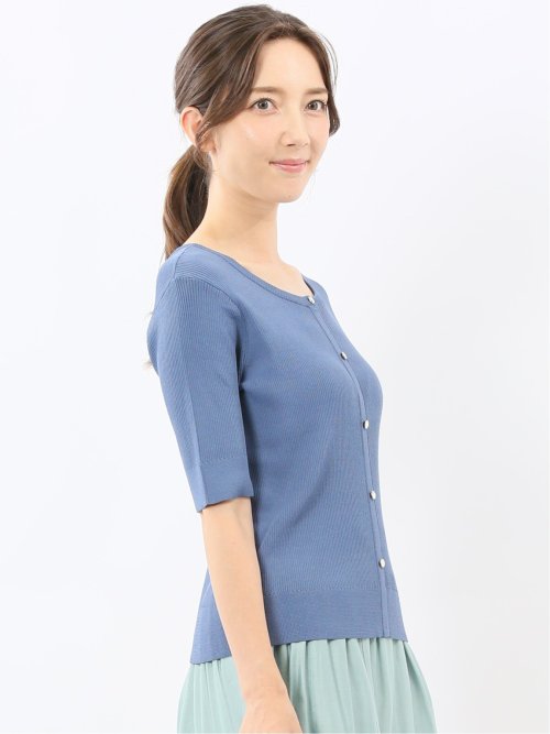ハンドウォッシャブル 前後2WAY 半袖ニット