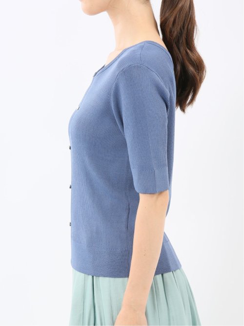 ハンドウォッシャブル 前後2WAY 半袖ニット