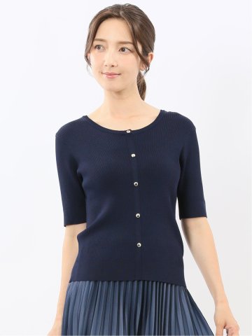 ハンドウォッシャブル 前後2WAY 半袖ニット