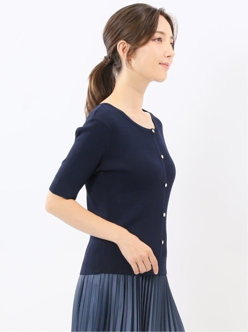 ハンドウォッシャブル 前後2WAY 半袖ニット