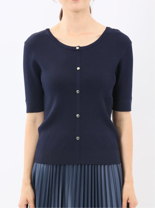 ハンドウォッシャブル 前後2WAY 半袖ニット