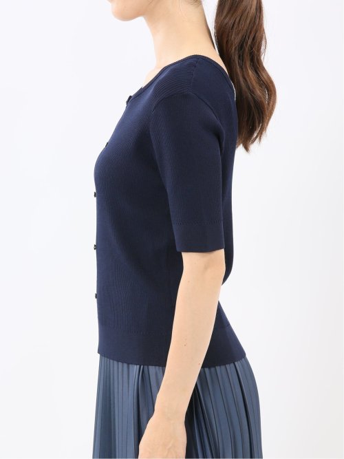 ハンドウォッシャブル 前後2WAY 半袖ニット